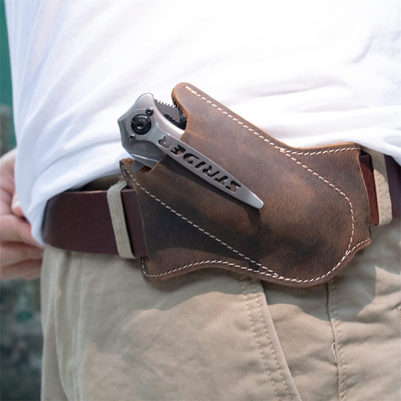 Edc Everyday Carry Knives - 1PC Coltelli In Pelle Guaine Coltelli