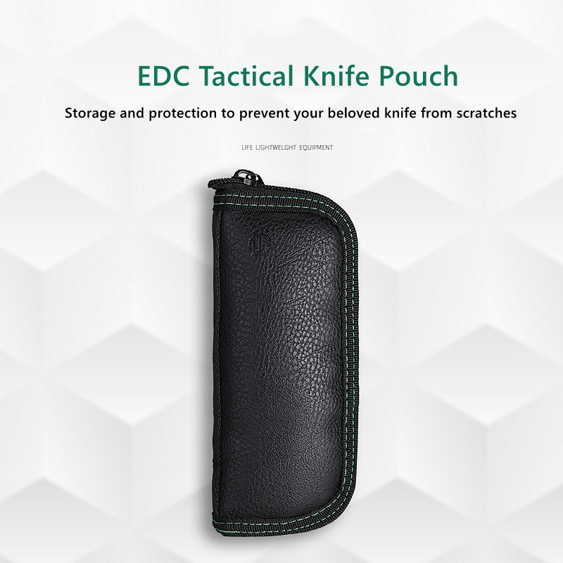 Edc Everyday Carry Knives - Coltello pieghevole, borsa in pelle, custodia