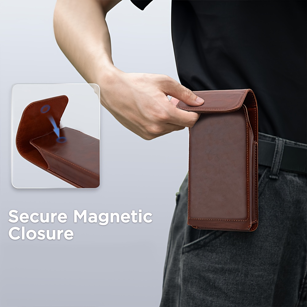 Edc Carry Belt Leather - Custodia a portafoglio da uomo in