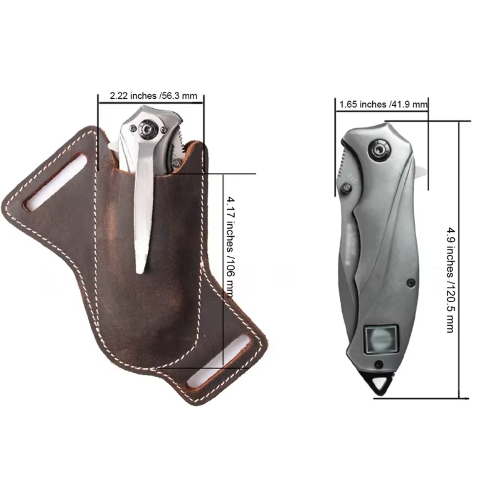 Fodero per coltello in pelle r - Edc Carry Belt Leather recensione e prezzo