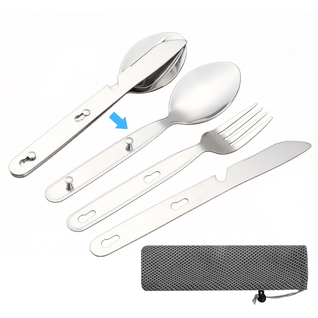Set 3 Pezzi: Cucchiaio, Forche - Edc Everyday Carry Knives recensione e prezzo