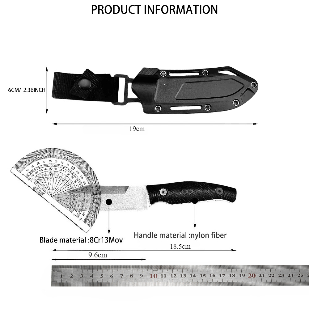 Coltello dritto piccolo nero K - Edc Carry Fixed Blade Knife recensione e prezzo