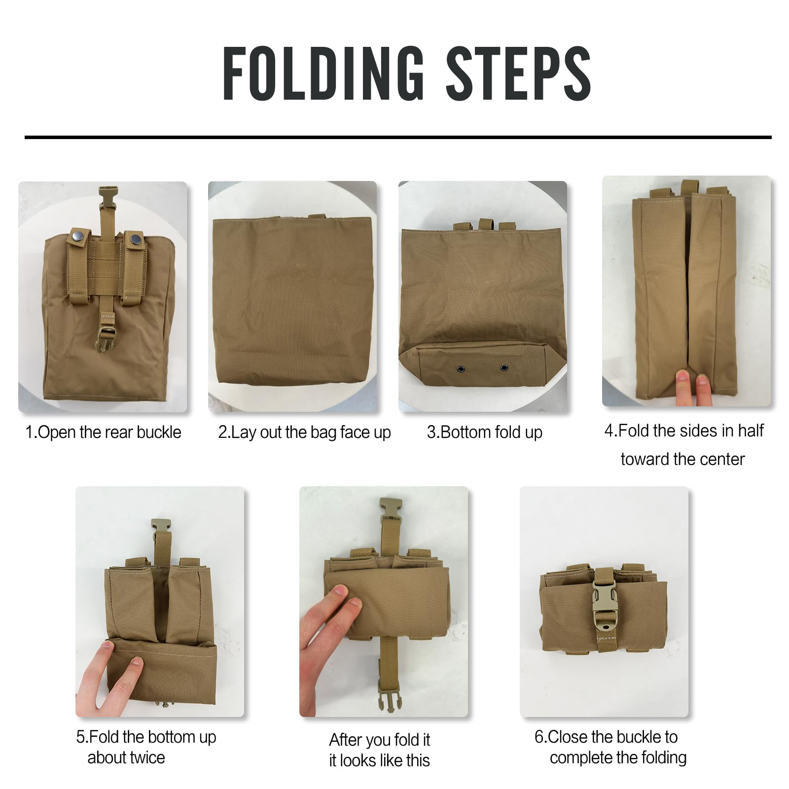 Nuovo Molle Pieghevole Dump Dr - Edc Carry Items recensione e prezzo