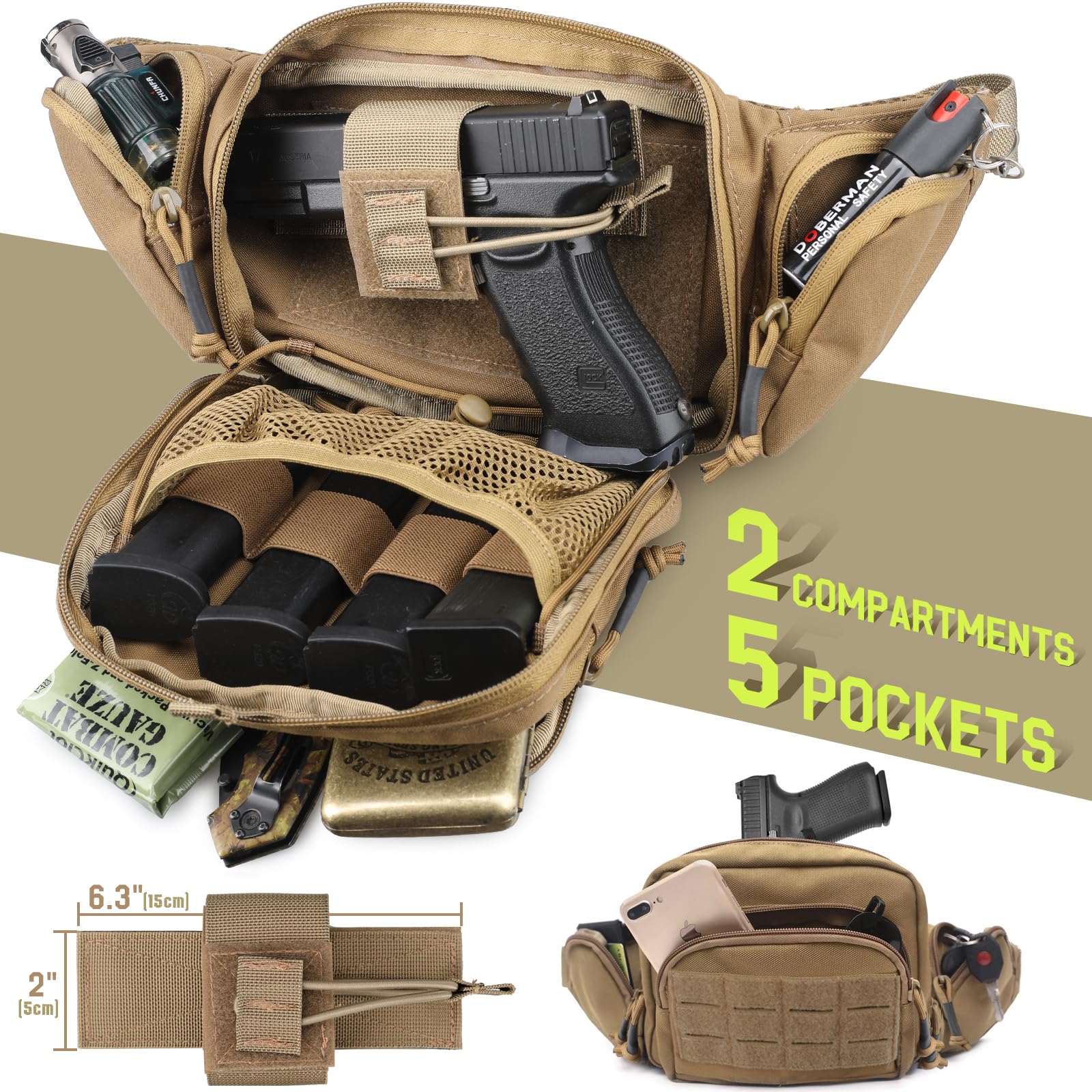 Marsupio Tattico per Trasporto - Edc Concealed Carry Holster recensione e prezzo