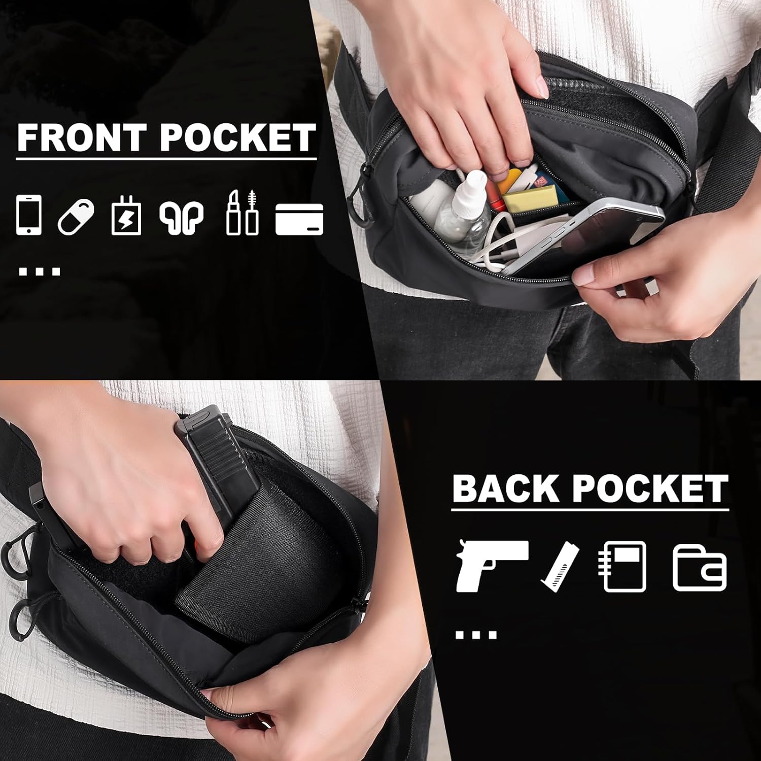 Marsupio tattico con fondina B - Edc Concealed Carry Holster recensione e prezzo